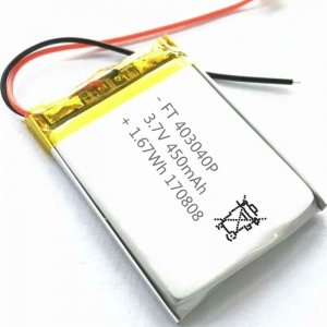 3,7 V 450 mAh Lipol-Batterien ft403040p