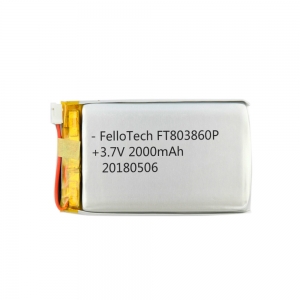 3,7 V 2000 mAh Li-Polymer-Batterien ft803860p