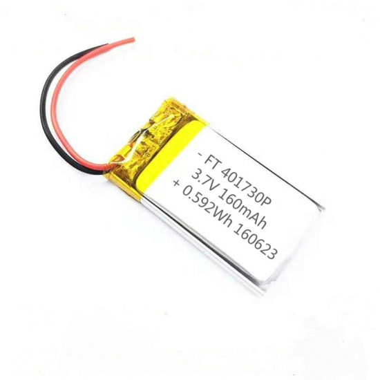 3.7v 160mah ultra kleine lipol batterie ft401730p