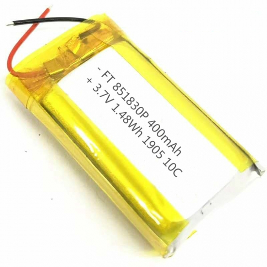 851830 3,7 V 400 mAh Lithium-Polymer-Batterien Shenzhen kc Polymer-Batterie
