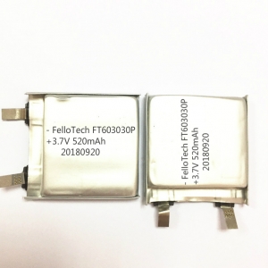 ft603030p 3.7v 520mah lithium ion akku mit zertifikat
