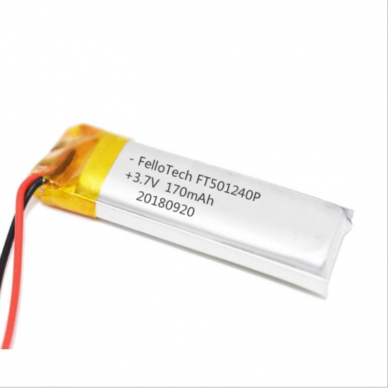 Großhandelsqualität 170mah 3.7v nachladbare zurückführbare lipo Batterie ft501240p