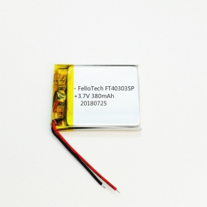 3,7 V 380 mAh Li-Polymer-Batterien ft403035p