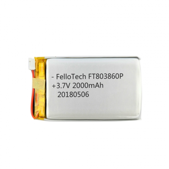 3,7 V 2000 mAh Li-Polymer-Batterien ft803860p