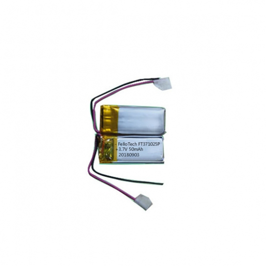 3,7 v 50 mah wearbale lithium polyme batterie ft371025p