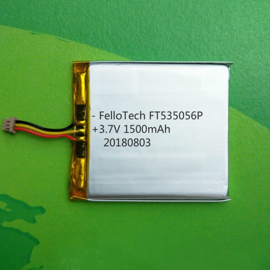 3,7 V 1500 mAh Li-Polymer-Batterien ft535056p mit UL-Zertifikat