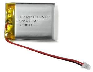 3,7 v 400 mah wearbale lithium polyme batterie ft652530p