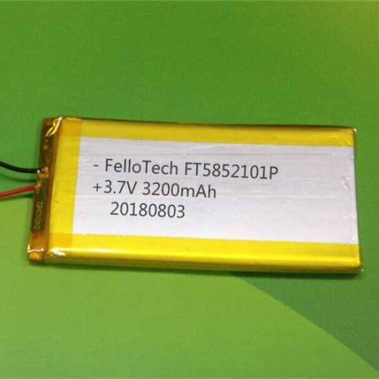 3,7 V 3200 mAh ft5852101p Lithium-Polymer-Batterie