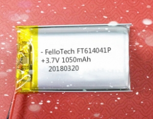 3,7 V 1050 mAh Li-Polymer-Batterien ft614041p
