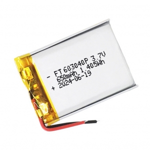 ft603040p 3.7v 650mah lithium polymer akku mit zertifikat