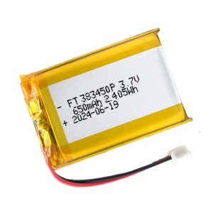3,7 V 650 mAh Li-Polymer-Batterien ft383450p