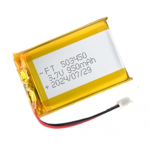 3,7 v ultradünne lipo batterie 503450 3,7 v 950 mah li-po lithium li ploymer batterie