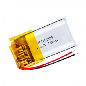 heißer Verkauf 3.7v kleiner lipo Batterie OEM ft401020p 55mah