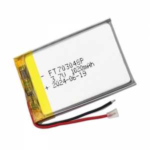 3,7 V 1020 mAh Lithium-Polymer-Akku ft703048p